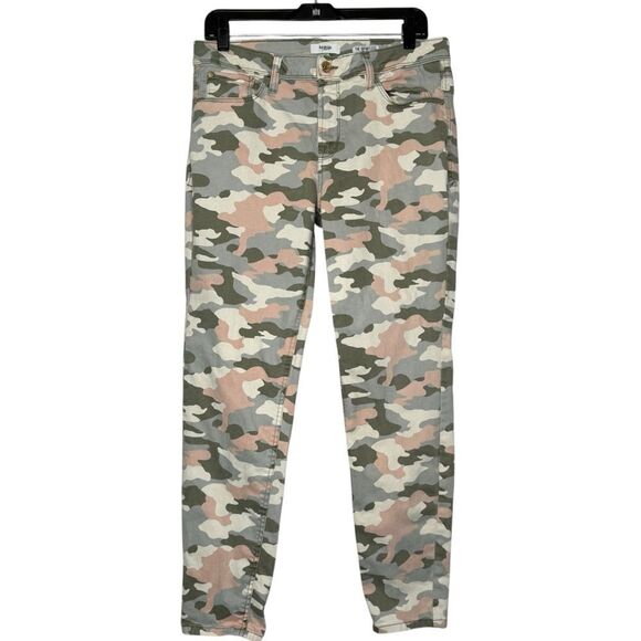 |EUC| KENSIE Effortless Skinny Ankle Pink Camo Jeans - Picture 1 of 7
